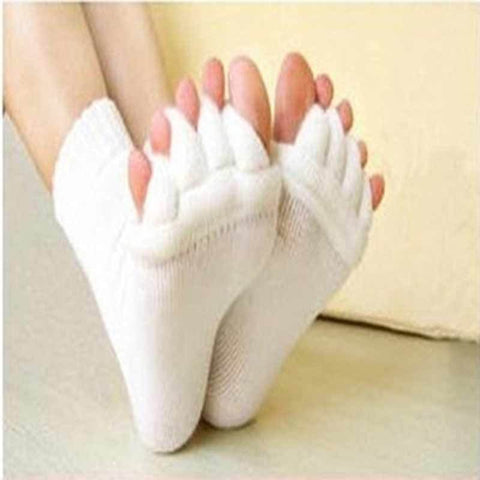 1Pair Foot Massager Socks Finger Separator Massage Sleeping Health Foot - Finger Separator Socks