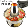 2.8l stainless steel hot pot Beijing traditional charcoal hotpot