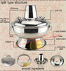 2.8l stainless steel hot pot Beijing traditional charcoal hotpot