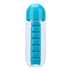 2 in 1 Pill Box Water Bottle - Pill Box Organizer with Water Bottle