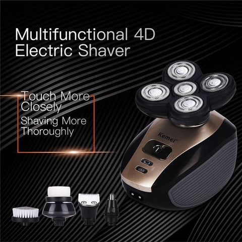 5-In-1 Easy Electric Head Shaver