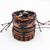 6PCS/SET BLACK WRISTBAND GENUINE LEATHER CHARM BRACELET MEN JEWELRY PUNK WRAP BRAIDED LEATHER BRACELET