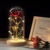 Artificial Rose LED Light Glass