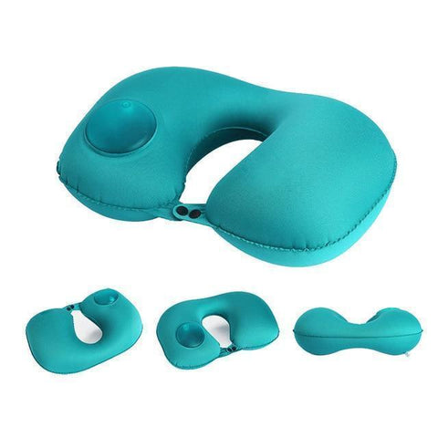 Automatic Inflatable Travel Pillow - Travel Ready Inflatable Neck Pillow