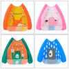 Baby Cartoon Waterproof Bibs Stain Resistant Cape Bib Children Drawing Smock for Children Washable Bib