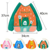 Baby Cartoon Waterproof Bibs Stain Resistant Cape Bib Children Drawing Smock for Children Washable Bib