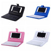 BLUETOOTH PORTABLE WIRELESS KEYBOARD WITH PU LEATHER CASE FOR IPHONE ANDROID MOBILE PHONE