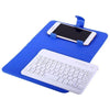 BLUETOOTH PORTABLE WIRELESS KEYBOARD WITH PU LEATHER CASE FOR IPHONE ANDROID MOBILE PHONE