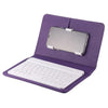 BLUETOOTH PORTABLE WIRELESS KEYBOARD WITH PU LEATHER CASE FOR IPHONE ANDROID MOBILE PHONE