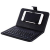 BLUETOOTH PORTABLE WIRELESS KEYBOARD WITH PU LEATHER CASE FOR IPHONE ANDROID MOBILE PHONE