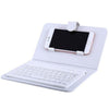 BLUETOOTH PORTABLE WIRELESS KEYBOARD WITH PU LEATHER CASE FOR IPHONE ANDROID MOBILE PHONE