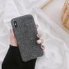 Cloth Texture Ultra Thin Canvas Grid Pattern Case For iPhone