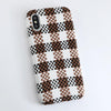 Cloth Texture Ultra Thin Canvas Grid Pattern Case For iPhone