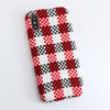 Cloth Texture Ultra Thin Canvas Grid Pattern Case For iPhone