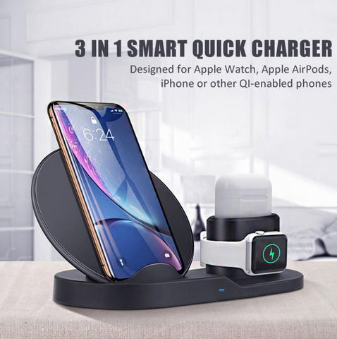 EZCHARGE™ - 3 IN 1 SMART QUICK CHARGING STATION DOCK