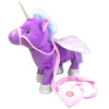 Electric Walking Unicorn Plush Toy Stuffed Animal Music for Children