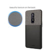 Elegent & Stylish PU Leather Back Case Cover for OnePlus 6 - Black - Luxury pu Leather Back Cover Case