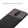 Elegent & Stylish PU Leather Back Case Cover for OnePlus 6 - Black - Luxury pu Leather Back Cover Case