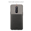 Elegent & Stylish PU Leather Back Case Cover for OnePlus 6 - Black - Luxury pu Leather Back Cover Case