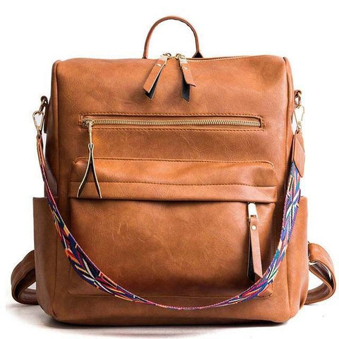 LEATHER BACKPACK For SCHOOL VINTAGE TRAVEL BACKPACK BAGS