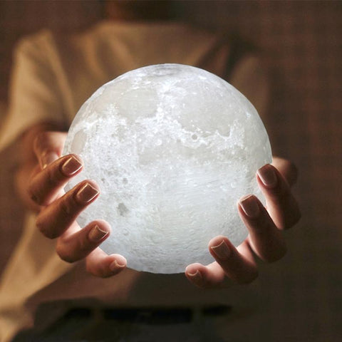 Luna® - Moon Shaped Night Light With Touch Sensor