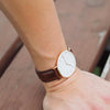 Luxury Rose Gold Men's Watch - Rose Gold Mens Watch with Leather Band