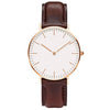 Luxury Rose Gold Men's Watch - Rose Gold Mens Watch with Leather Band