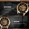 Mens Watches Luxury Mechanical Watch Splendid 3D Hollow Engraving Case Skeleton Dial Sport Watches