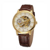 Mens Watches Luxury Mechanical Watch Splendid 3D Hollow Engraving Case Skeleton Dial Sport Watches