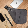 Multi Pocket Messenger Shoulder Bag