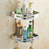 Shower Caddy Stainless Steel Corner Shelves - Stainless Steel Bathroom Corner Shelves