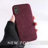 SoCouple Cloth Texture Soft case For iphone 7 8 6 6s plus Case For iphone X Xs max XR Ultra Thin Canvas Grid Pattern Phone cases