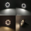 Solar Powered LED Disk Light (4-Pack) - Waterproof Solar Powered Led Disk Lights