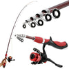 Telescopic Spinning Fishing Rod Fully Retractable