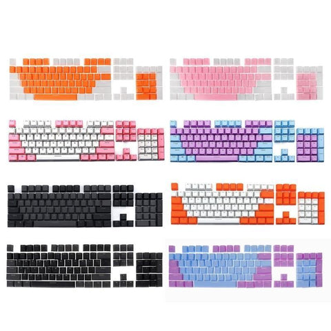 Translucent Double Shot PBT 104 KeyCaps Backlit For Mechanical Keyboard Switch