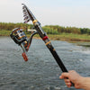 TRAVEL TELESCOPIC FISHING ROD & REEL COMBO