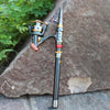 TRAVEL TELESCOPIC FISHING ROD & REEL COMBO