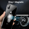 Ultra Thin Transparent iPhone Case With Finger Ring For iPhone XS MAX XR X 8 7 6 6S Plus