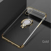 Ultra Thin Transparent iPhone Case With Finger Ring For iPhone XS MAX XR X 8 7 6 6S Plus