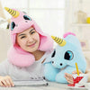 Unicorn Hoodie Neck Pillow - Unicorn Neck Pillow With Hoodie