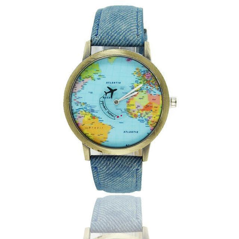 World Map Flight Airplane Watch