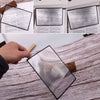 X3 Book Page Magnification 180 X 120mm Flat PVC Magnifier Glass Lens